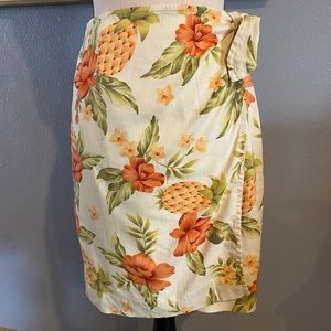Tommy Bahama Silk wrap skirt size 2